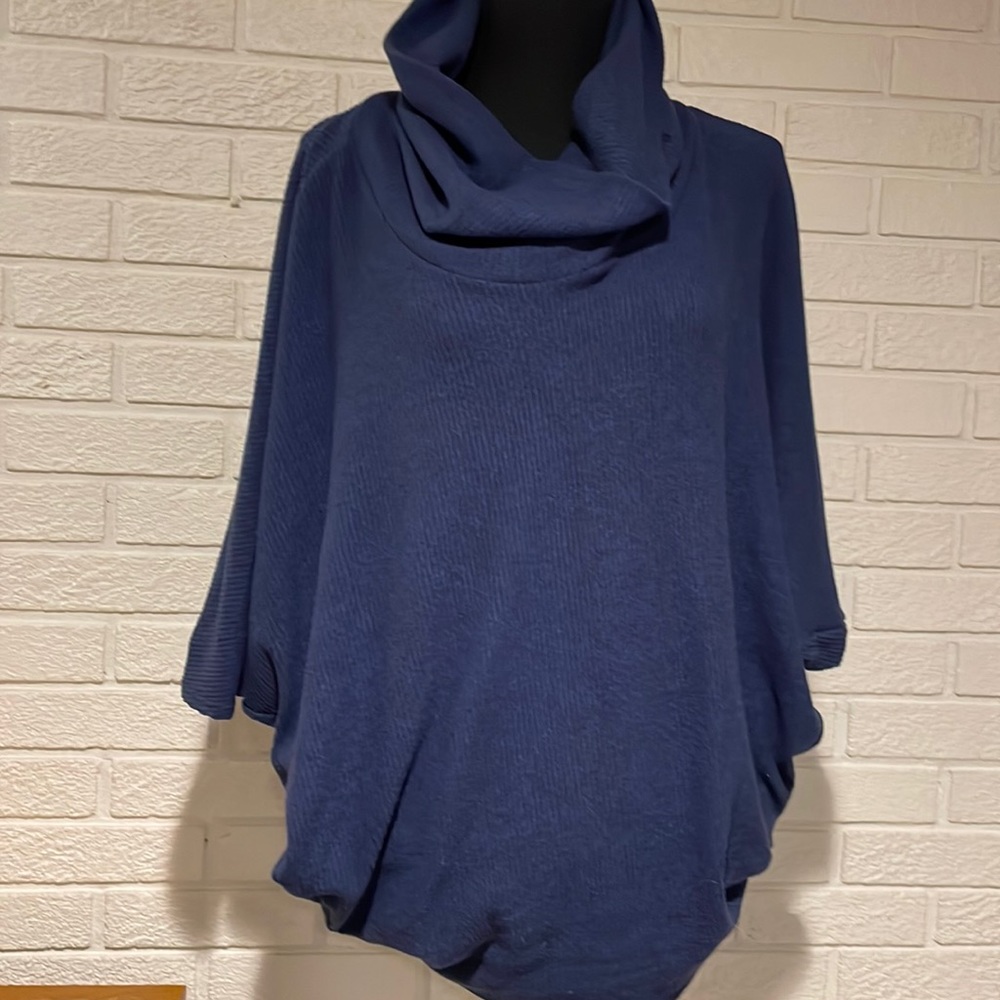 Women’s korye batwing sweater, three-quarter sleeve, navy, super soft